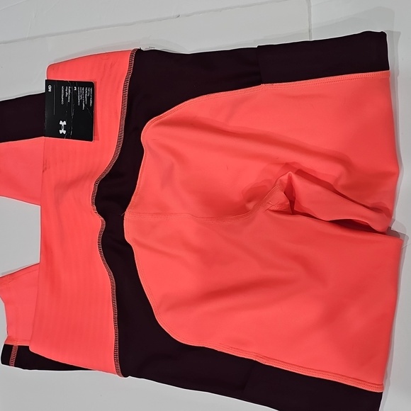 UNDER ARMOUR high Rise Ankle leggings size M peach - Picture 3 of 5